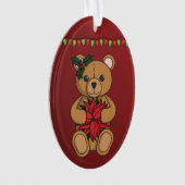 Teddy's Gift Acrylic Ornament (Vorderseite)