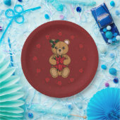 Teddy's Gift Paper Plate Pappteller (Party)