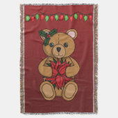 Teddy's Gift Throw Blanket Decke (Vorderseite Vertikal)