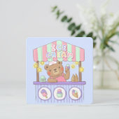 Teddy's Ice Cream Parlor Karte (Stehend Vorderseite)