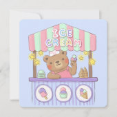 Teddy's Ice Cream Parlor Karte (Vorderseite)