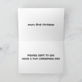 TEDDYS SAY MERRY 1. CHRISTMAS FEIERTAGSKARTE (Innenseite)