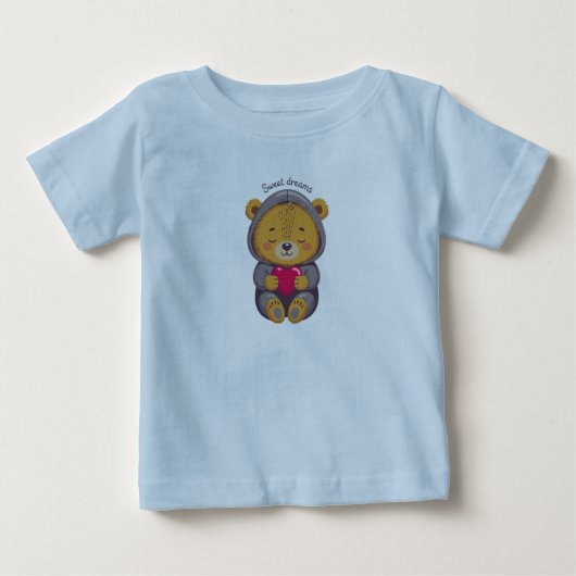 Teddys süße Träume Baby T-shirt (Vorderseite)