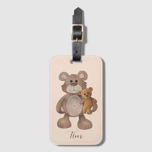 Teddytasche Gepäckanhänger (Vorderseite Vertikal)