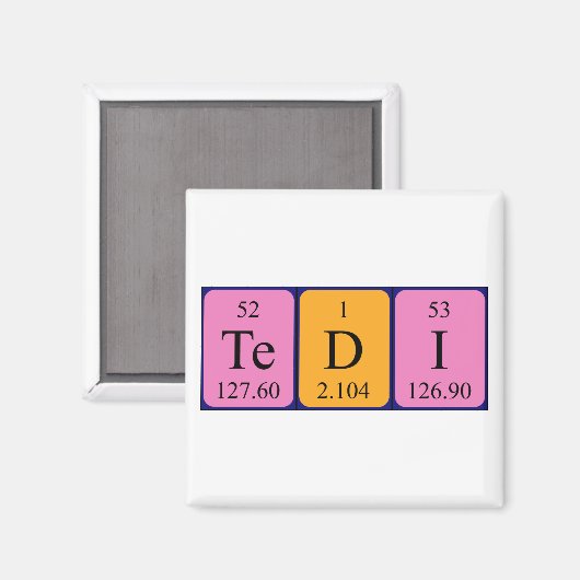 Tedi Periodenmagnet Magnet (Vorderseite/Rückseite)