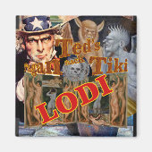 Ted's Pagan Tiki Shack Bar Enoteca Lodi Magnet (Vorne)