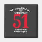 Ted's Pagan Tiki Shack Zin Predators Manassas VA Magnet (Vorne)