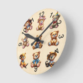 Teds Runde Wanduhr (Winkel)