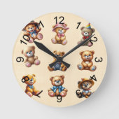 Teds Runde Wanduhr (Vorderseite)