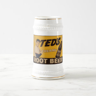 Teds sahniger Root Beer Bierglas