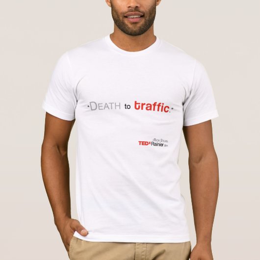 TEDx der weiße T - Shirt regnerischerer Männer - (Vorderseite)