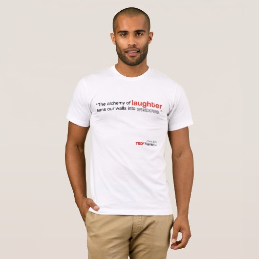 TEDx der weiße T - Shirt regnerischerer Männer - (Vorne ganz)