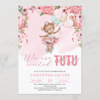 Tedy Bär Tutu Ballerina Kleid Blumendusche Baby