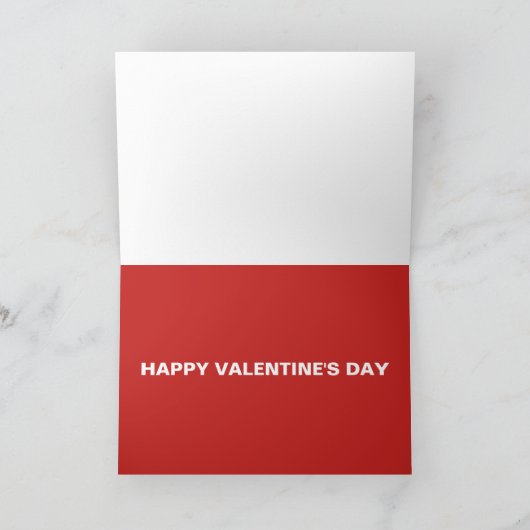 TEDY BEAR VALENTINE'S DAY KARTE (Innenseite)