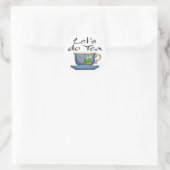 Tee - 007 runder aufkleber (Tasche)