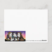 Tee 4 Three Eccentric KiKi Party Fairies Postkarte (Rückseite)