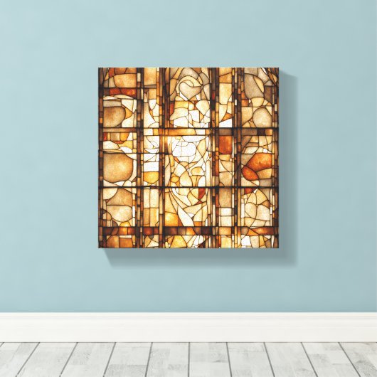 Tee Abstrakte Kunst Leinwanddruck (Insitu (Holzboden))