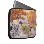 Tee am Herbst im Park Laptopschutzhülle (Vorne Rechts)