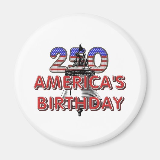TEE Amerikas 250. Geburtstag Magnete Magnet (Vorne)