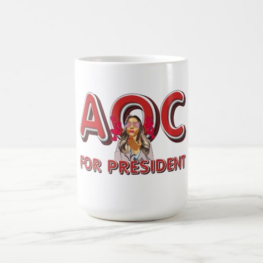 TEE AOC als Präsidentin Kaffeetasse (Mittel)