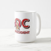 TEE AOC als Präsidentin Kaffeetasse (VorderseiteRechts)