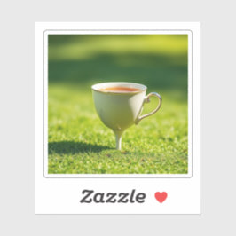 Tee auf einem T-Shirt Aufkleber