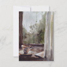 Tee auf einer regnerischen Tageskarte