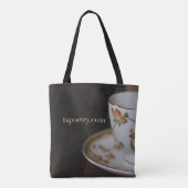 Tee auf Schokoladen-Tasche - tspoetry.com Tasche (Rückseite)
