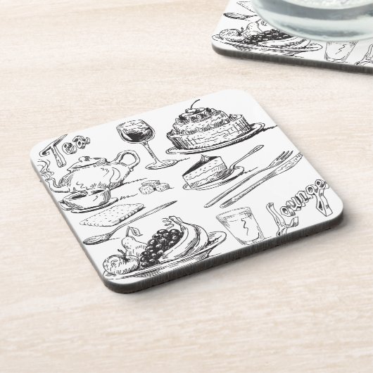 Tee-Aufenthaltsraum Getränkeuntersetzer (Linke Seite)