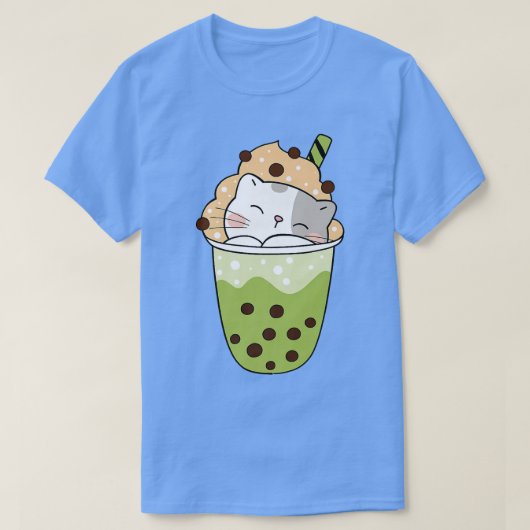 Tee aus Boba Buba mit Katzenleder (Design vorne)