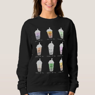 Tee aus Bubble und Boba Tea Pastel Pink Ästhetik