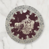 Tee aus Damengetränken Geschenkanhänger (Rückseite)