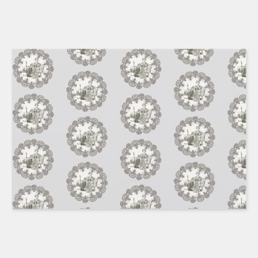 Tee aus Damengetränken Geschenkpapier Set (Vorderseite 2)