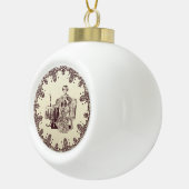 Tee aus Damengetränken Keramik Kugel-Ornament (Rechts)