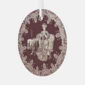 Tee aus Damengetränken Ornament Aus Glas (Vorderseite links)