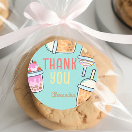 Tee aus dem Coffee Bobba Geburtstag, der Spaß mach Runder Aufkleber