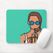 Tee aus dem Glas Mousepad (Mit Mouse)