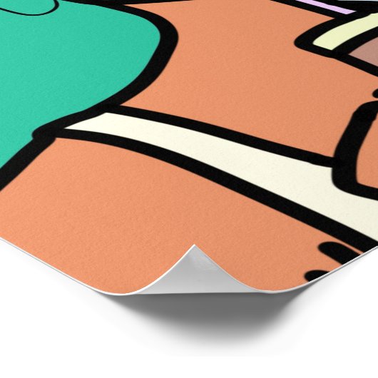 Tee aus dem Glas Poster (Ecke)