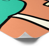 Tee aus dem Glas Poster (Ecke)