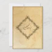 Tee aus dem vergangenen Jahrgang Hochzeit 2 - Brau Einladung (Rückseite)