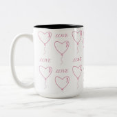 Tee aus Liebe Zweifarbige Tasse (Links)