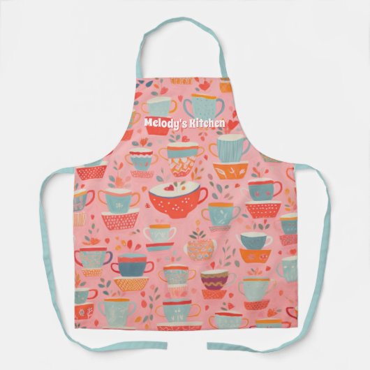 Tee aus Personalisiertem Retro-Coffee Schürze (Vorderseite)