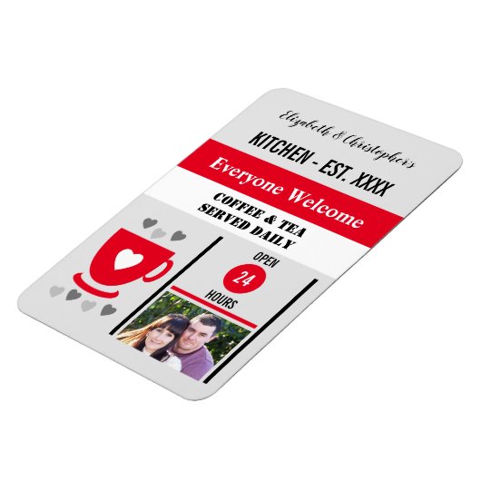 Tee aus Tee aus der Küche Foto Magnet (Linke Seite)