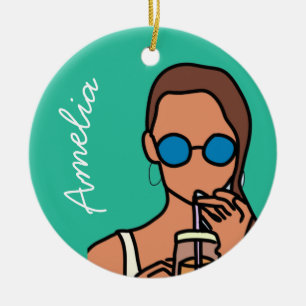 Tee aus Tee, Tee, Tee, Tee Keramik Ornament