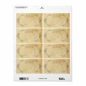 Tee aus verkettetem Jahrgang 1 - Matching Labels (Vorne)