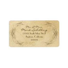 Tee aus verkettetem Jahrgang 1 - Matching Labels Adressaufkleber