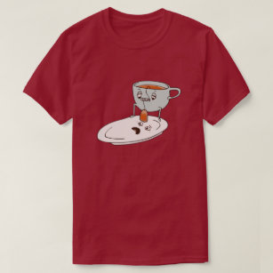Tee-Bagger-Cup and Plättchen Küche Spaß Sonntag -  T-Shirt