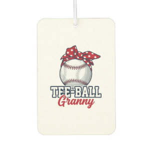 Tee Ball Oma Baseball-Schleife Vintage-Shirt_1 Autolufterfrischer