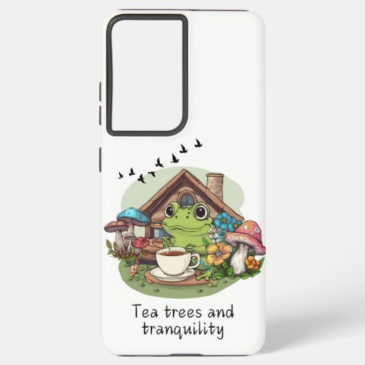 Tee, Bäume und Ruhe Samsung Galaxy Hülle (Rückseite)