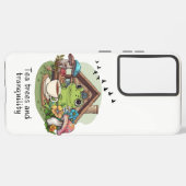 Tee, Bäume und Ruhe Samsung Galaxy Hülle (Linke Seite)